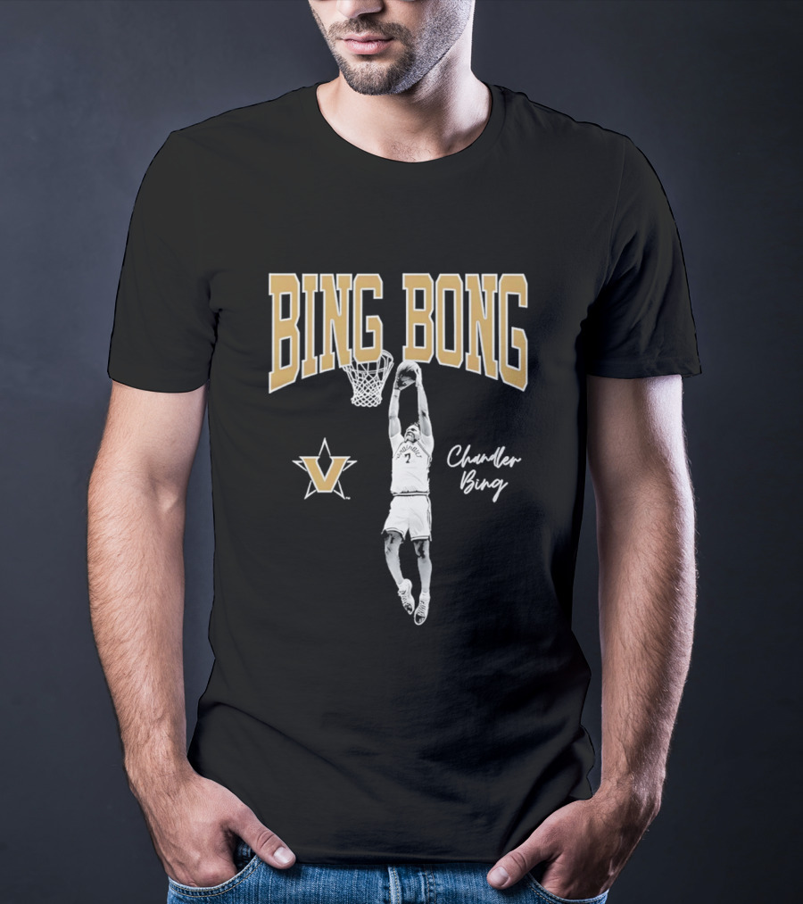Chandler Bing Bong Vanderbilt Commodores Basketball Dunk T-Shirt