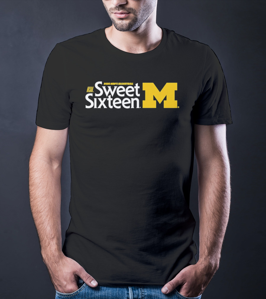 2026 NCAA Men's Basketball Sweet Sixteen Michigan T-Shirt