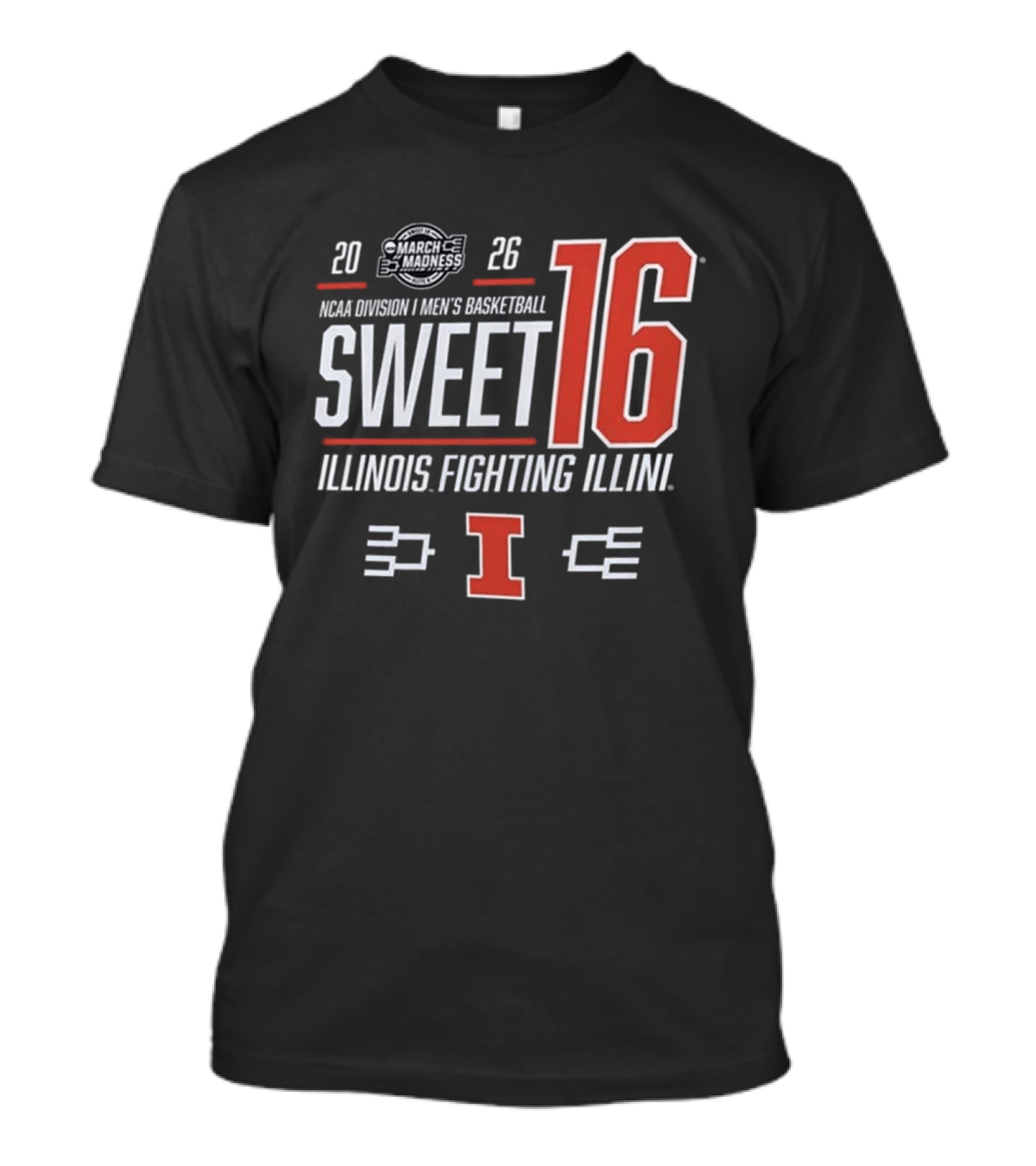 2026 NCAA Men's Basketball March Madness Sweet 16 Illinois Fighting Illini T-Shirt