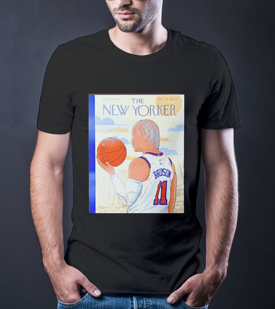 The New Yorker Jalen Brunson 11 New York Knicks Madison Square Garden December 8 2023 T-Shirt