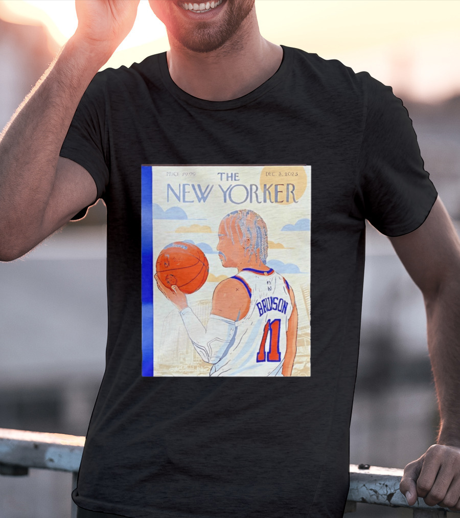 The New Yorker Jalen Brunson 11 New York Knicks Madison Square Garden December 8 2023 T-Shirt