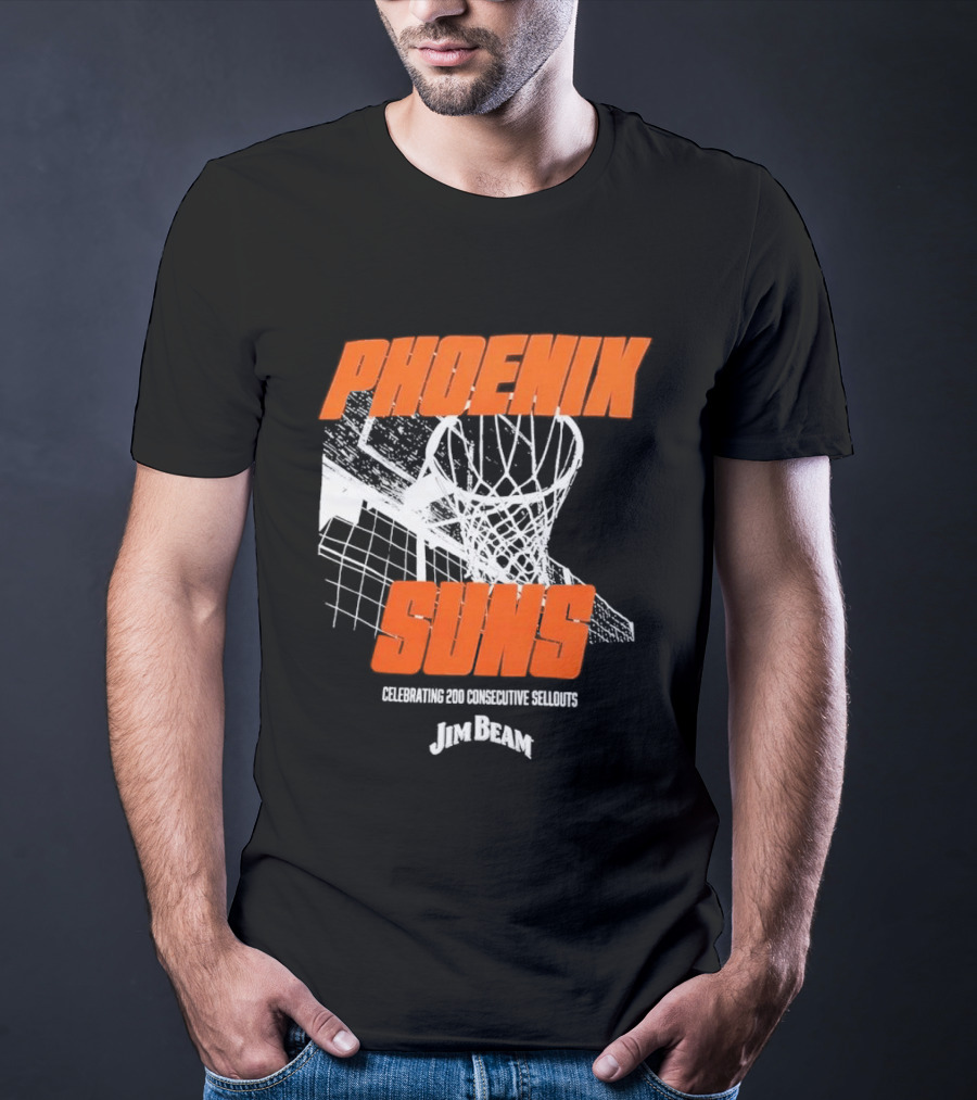 Phoenix Suns 200 Consecutive Sellouts Celebration Jim Beam T-Shirt