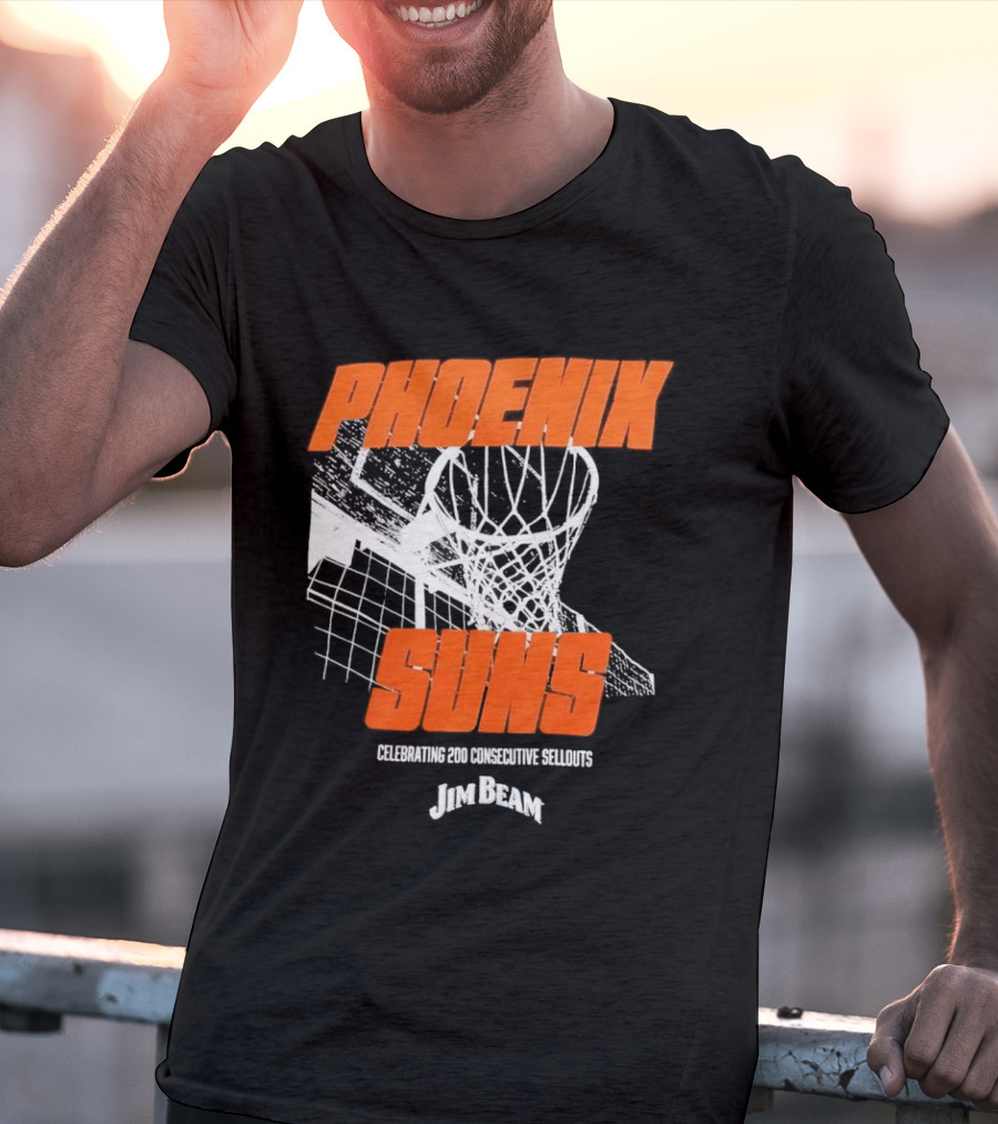 Phoenix Suns 200 Consecutive Sellouts Celebration Jim Beam T-Shirt