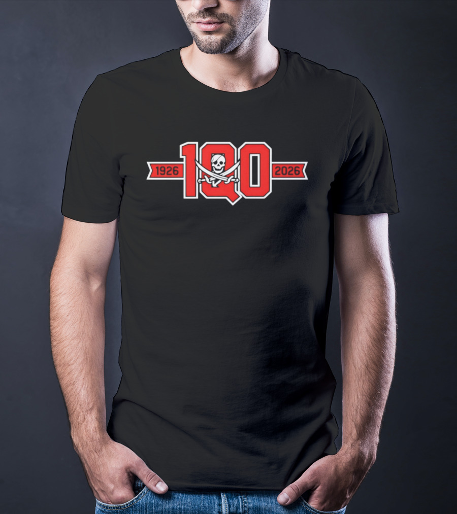 Piratas De Quebradillas BSN 100 Years 1926 2026 Celebration T-Shirt