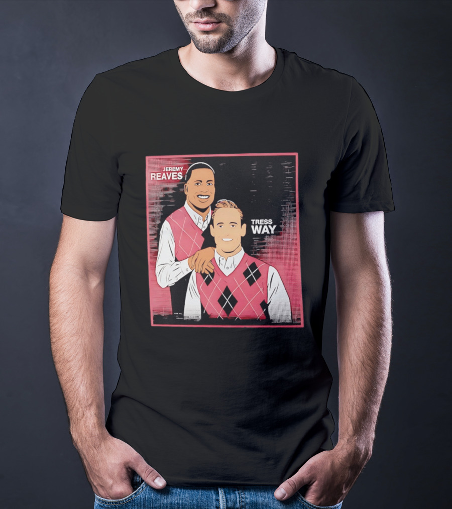 Jeremy Reaves Tress Way Washington Commanders Step Brothers Argyle Vest T-Shirt