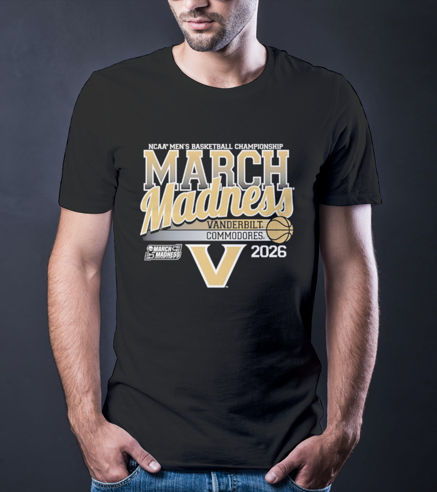 NCAA Men's Basketball Championship March Madness Vanderbilt Commodores 2026 T-Shirt