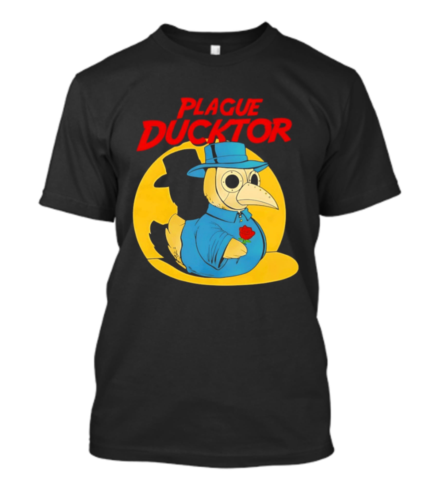 Plague Ducktor Holding Rose Doctor Costume Duck T-Shirt