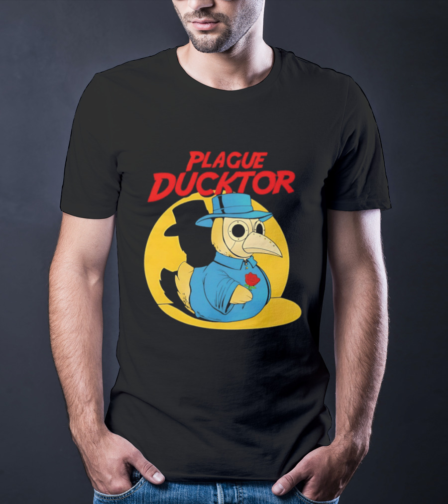 Plague Ducktor Holding Rose Doctor Costume Duck T-Shirt