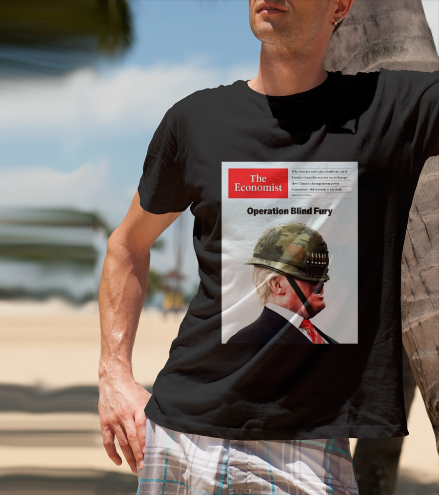 The Economist Donald Trump Operation Blind Fury Magazine Cover T-Shirt