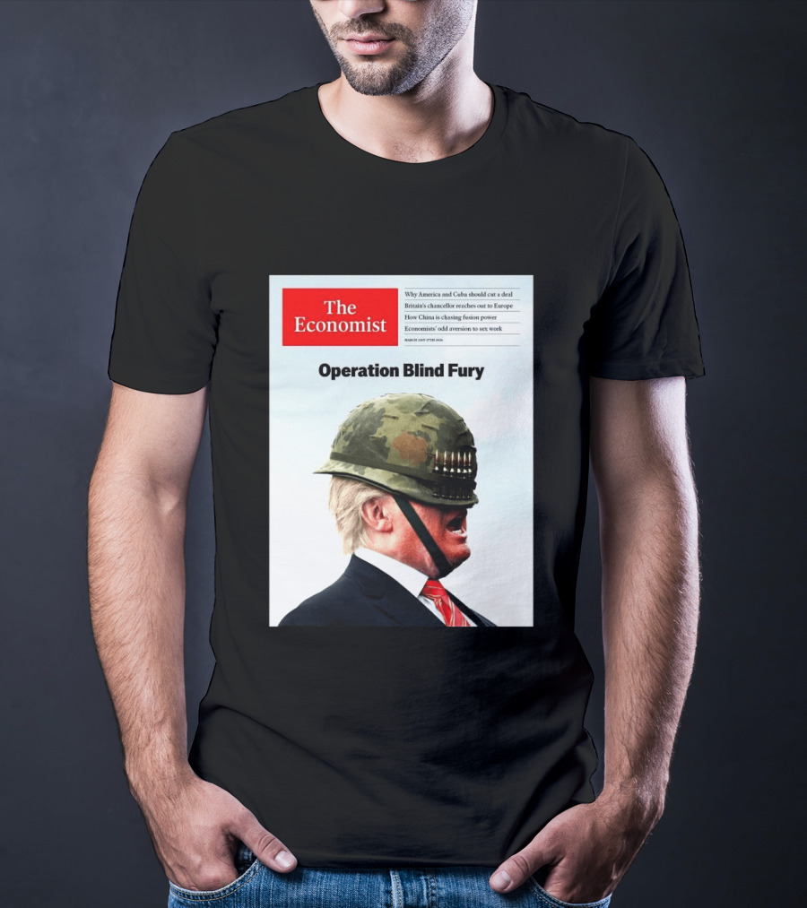 The Economist Donald Trump Operation Blind Fury Magazine Cover T-Shirt