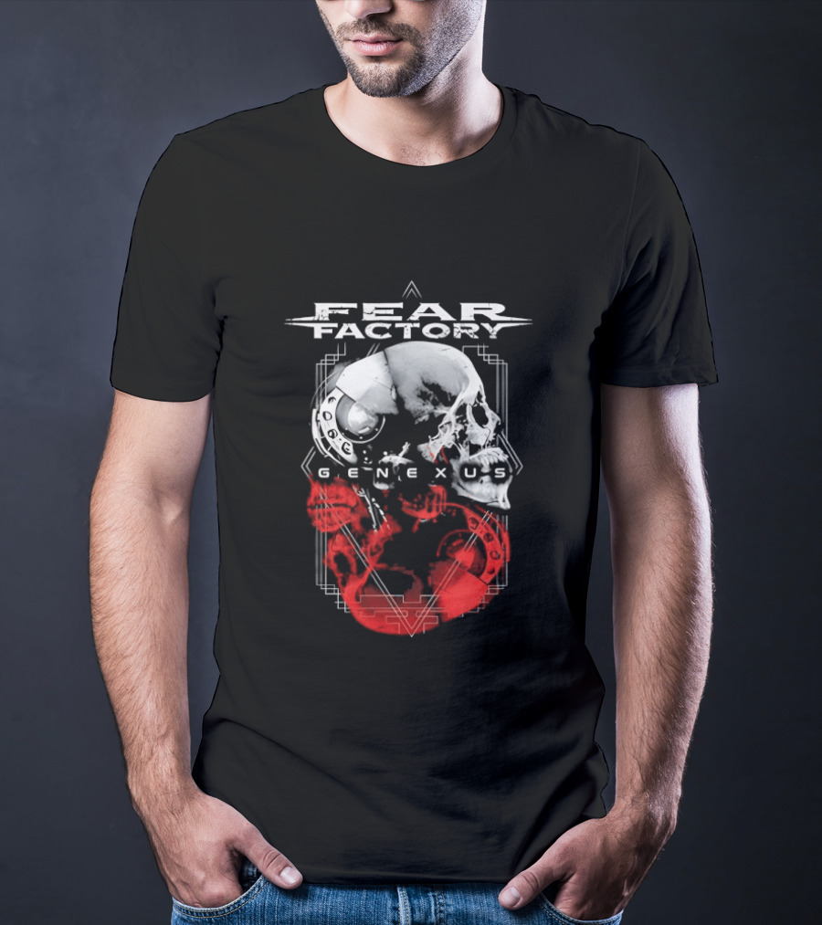 Fear Factory Genexus Skulls Art Metal Band T-Shirt