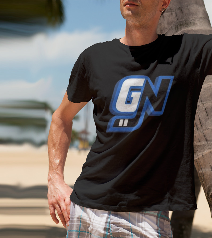 Game Notes GN Initials Blue Black T-Shirt
