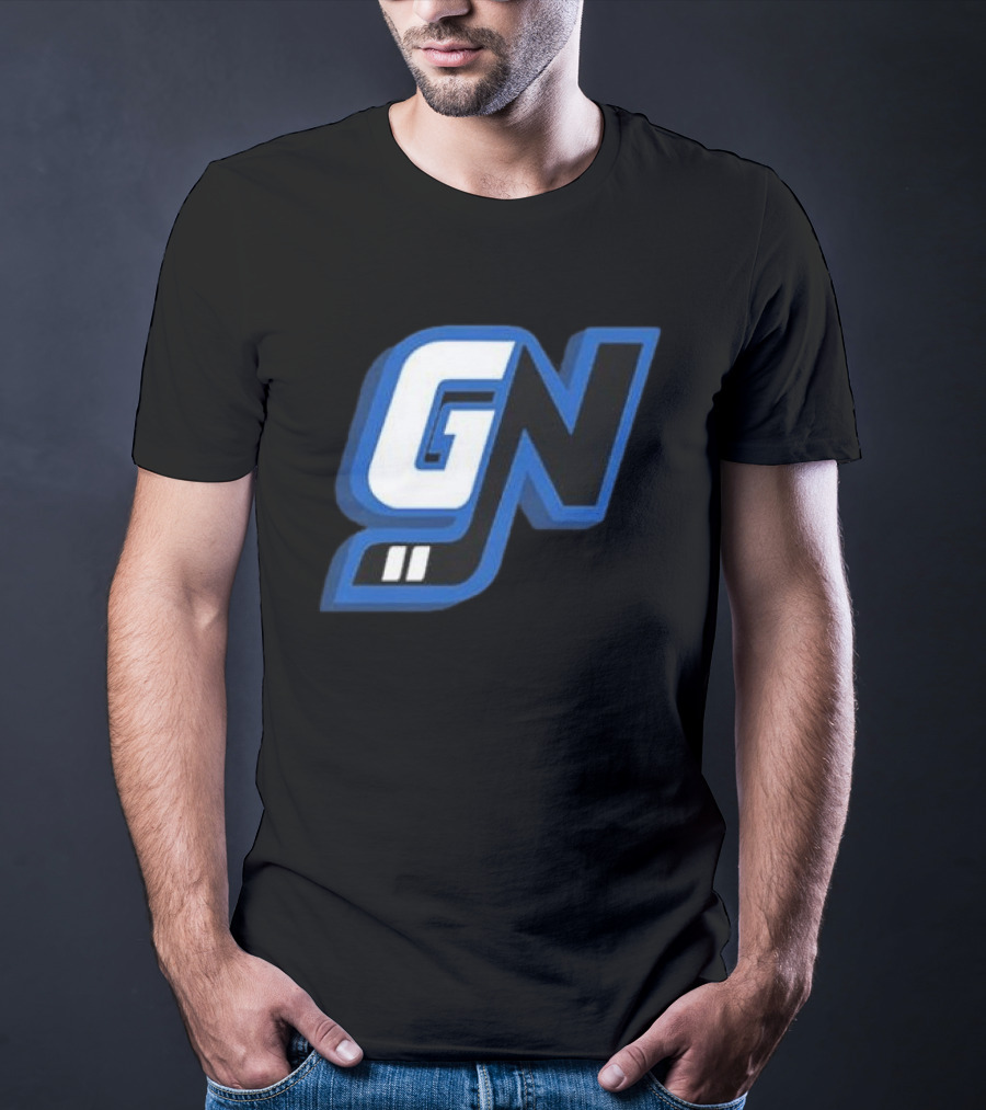 Game Notes GN Initials Blue Black T-Shirt