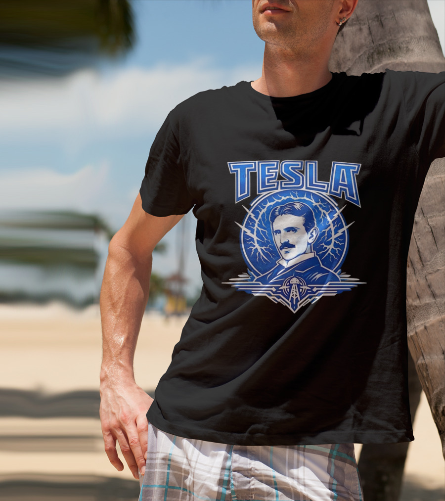 Tesla Master Of Lightning Nikola Leading Electrical Innovations T-Shirt