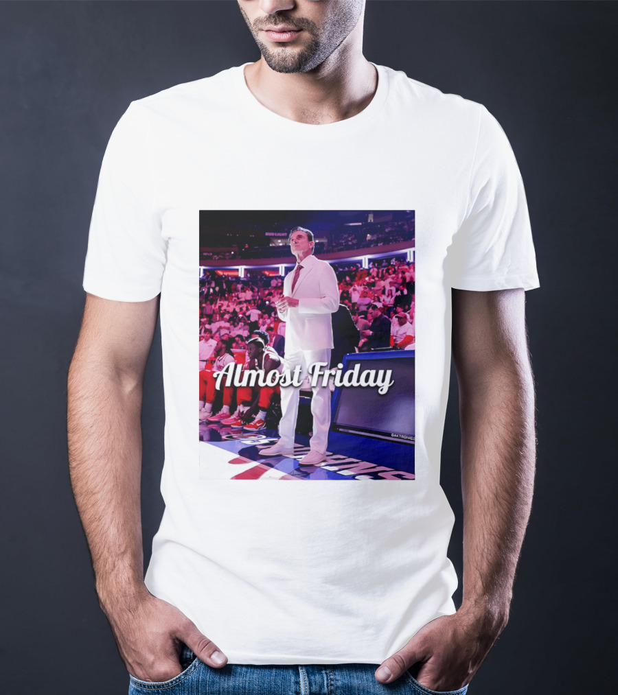 Almost Friday Rick Pitino Basketball Game Coach Suit T-Shirt