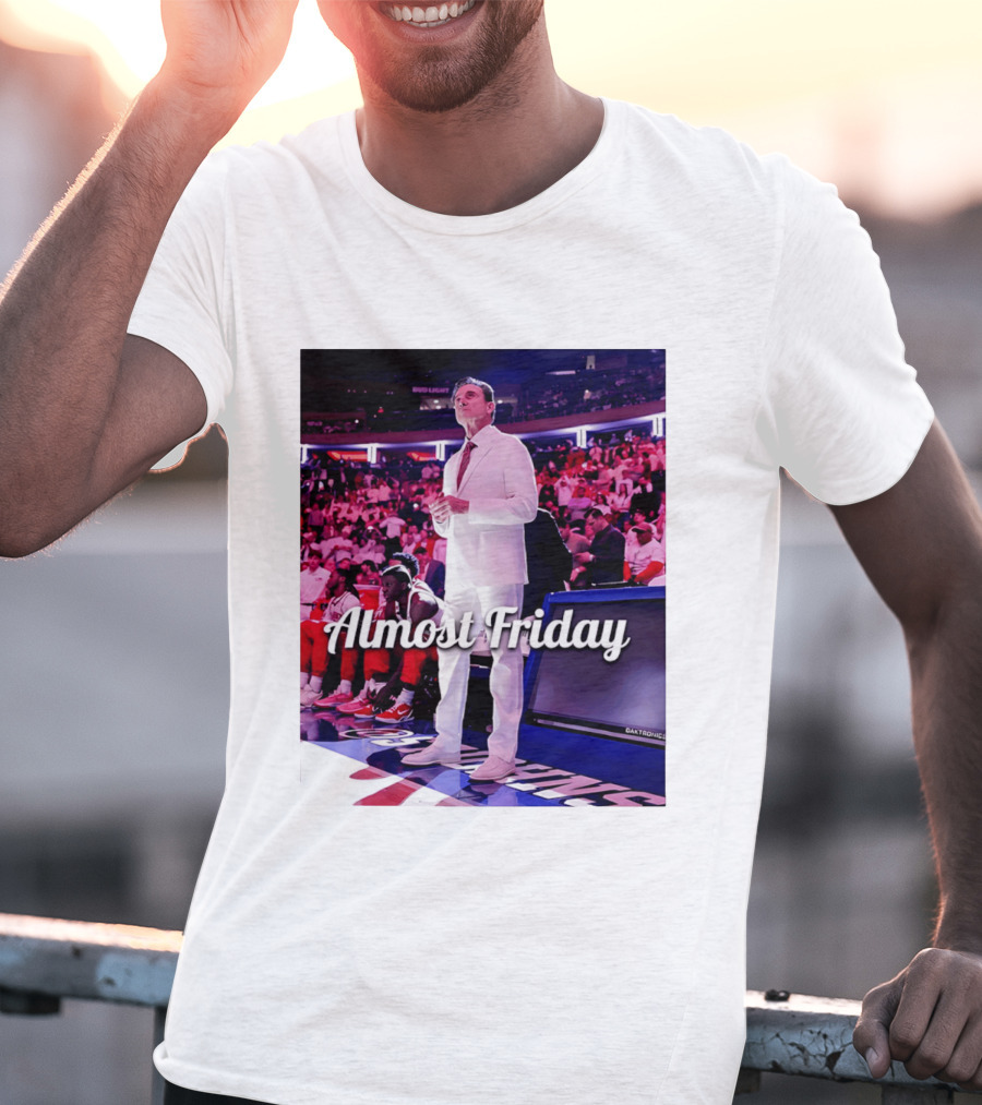 Almost Friday Rick Pitino Basketball Game Coach Suit T-Shirt