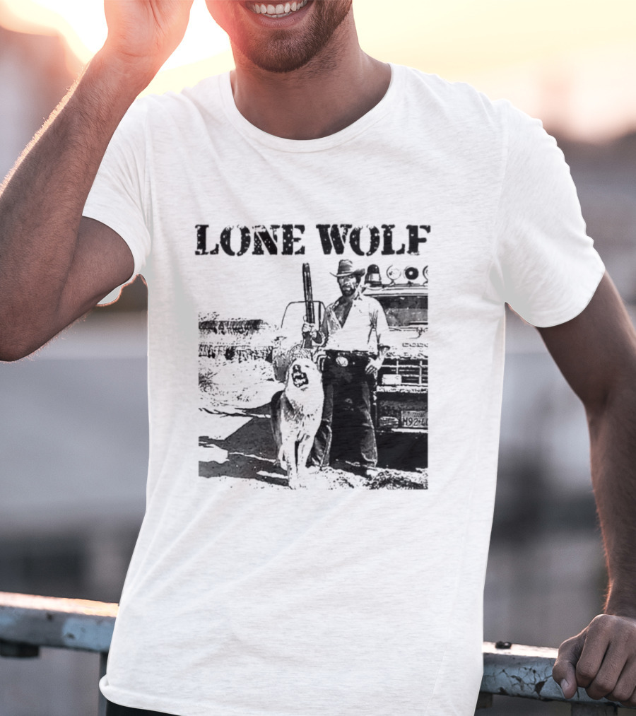 Chuck Norris Lone Wolf McQuade Vintage Action Scene T-Shirt