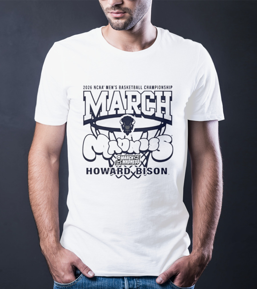 2026 NCAA Men's Basketball Championship March Madness Howard Bison T-Shirt