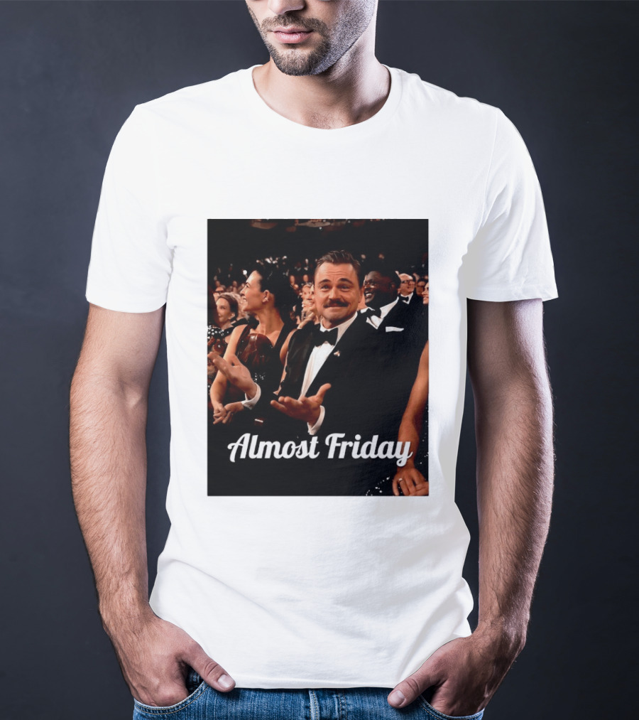 Almost Friday Leo Mustache Tuxedo Event T-Shirt