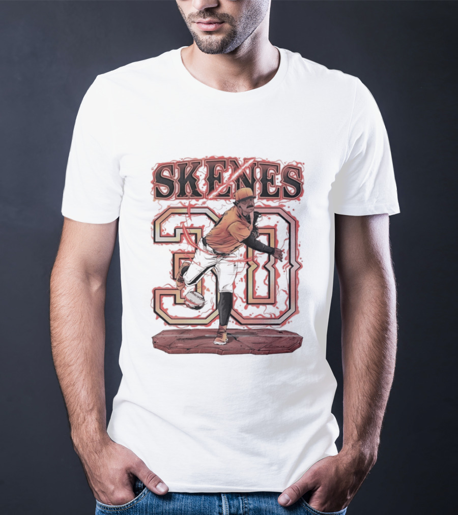 Skenes 30 Pittsburgh Pirates Baseball Blazing 2026 T-Shirt