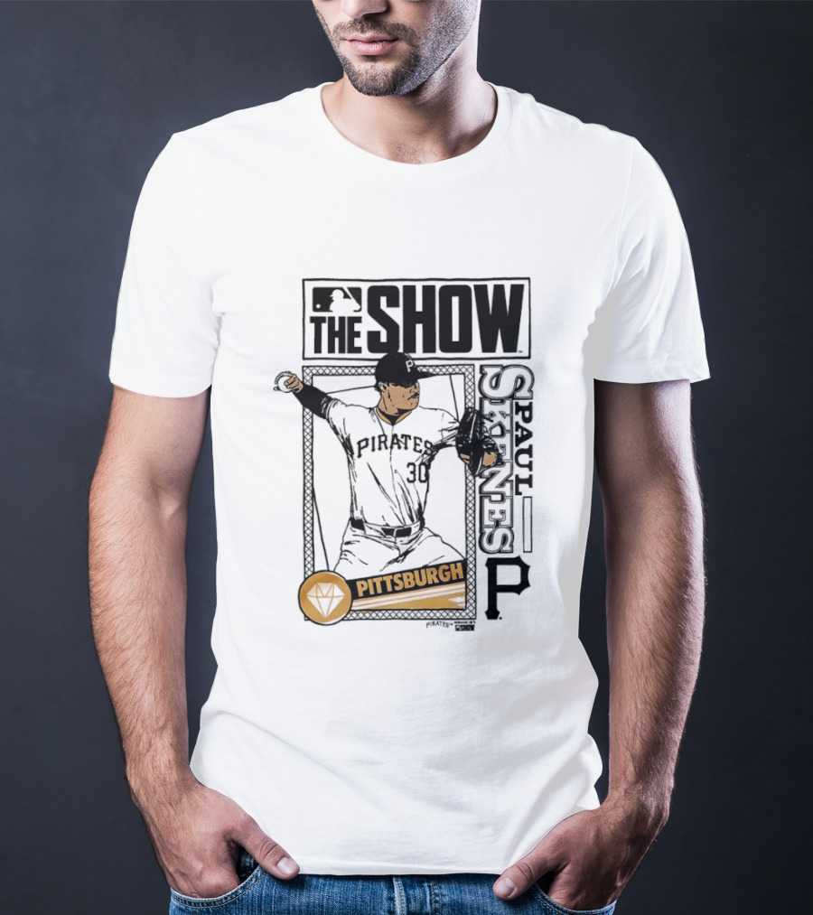 Pittsburgh MLB The Show Paul Skenes 30 Caricature T-Shirt