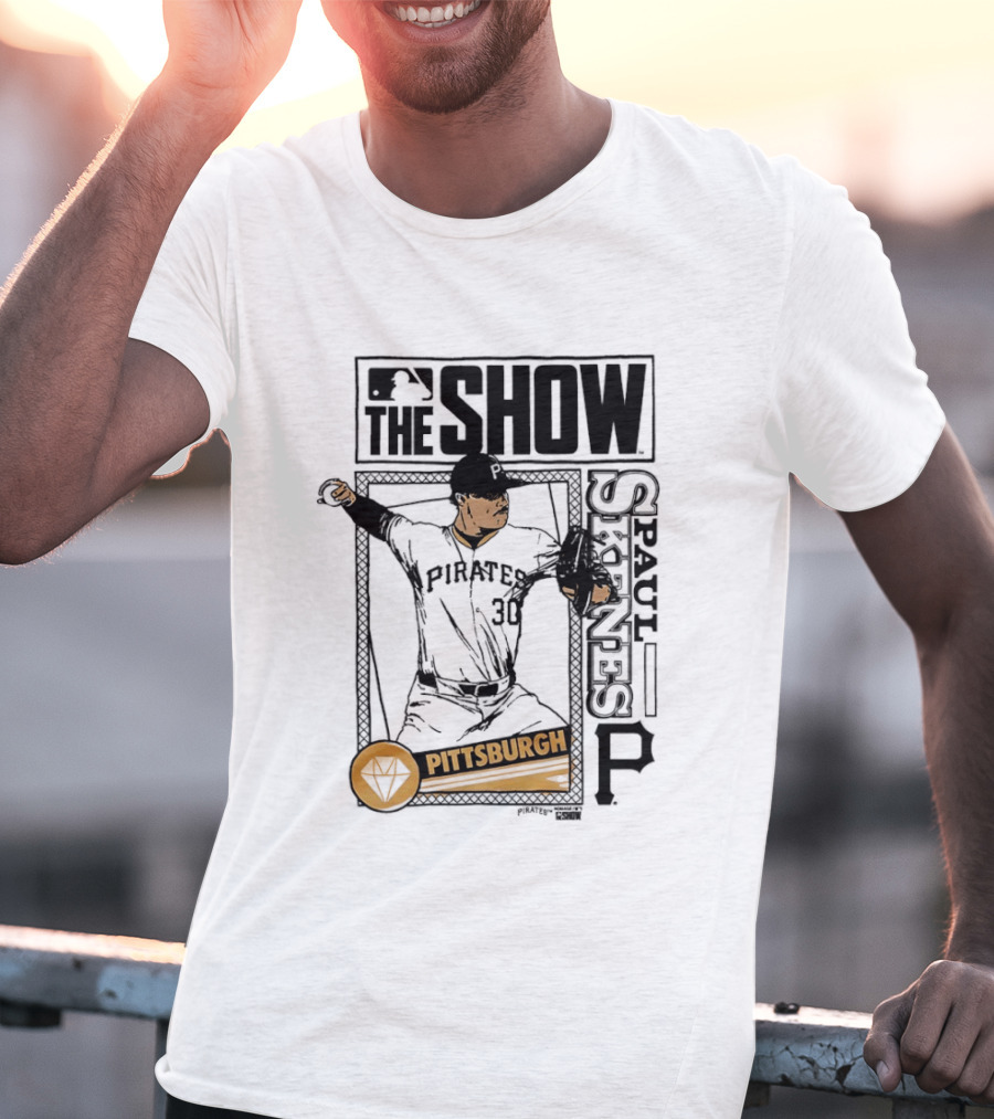 Pittsburgh MLB The Show Paul Skenes 30 Caricature T-Shirt