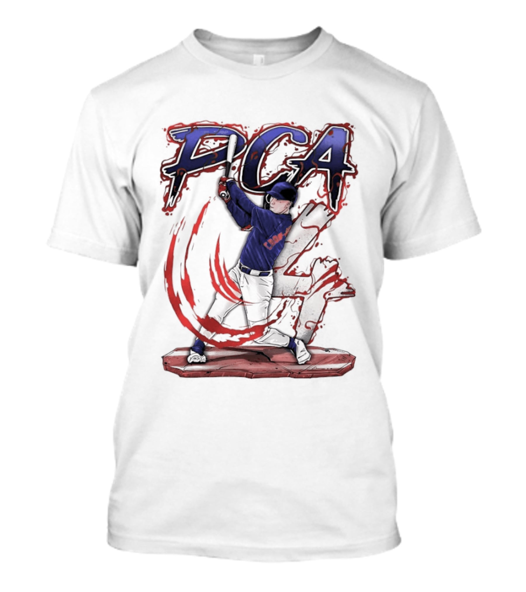 PCA Player Of 4 Philadelphia Phillies Baseball 2026 Batter Stance Action T-Shirt