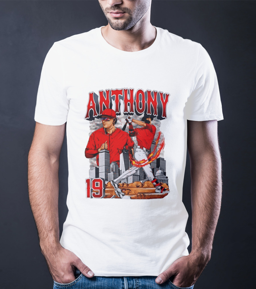 Anthony 19 Boston Red Sox 2026 City Skyline Baseball T-Shirt