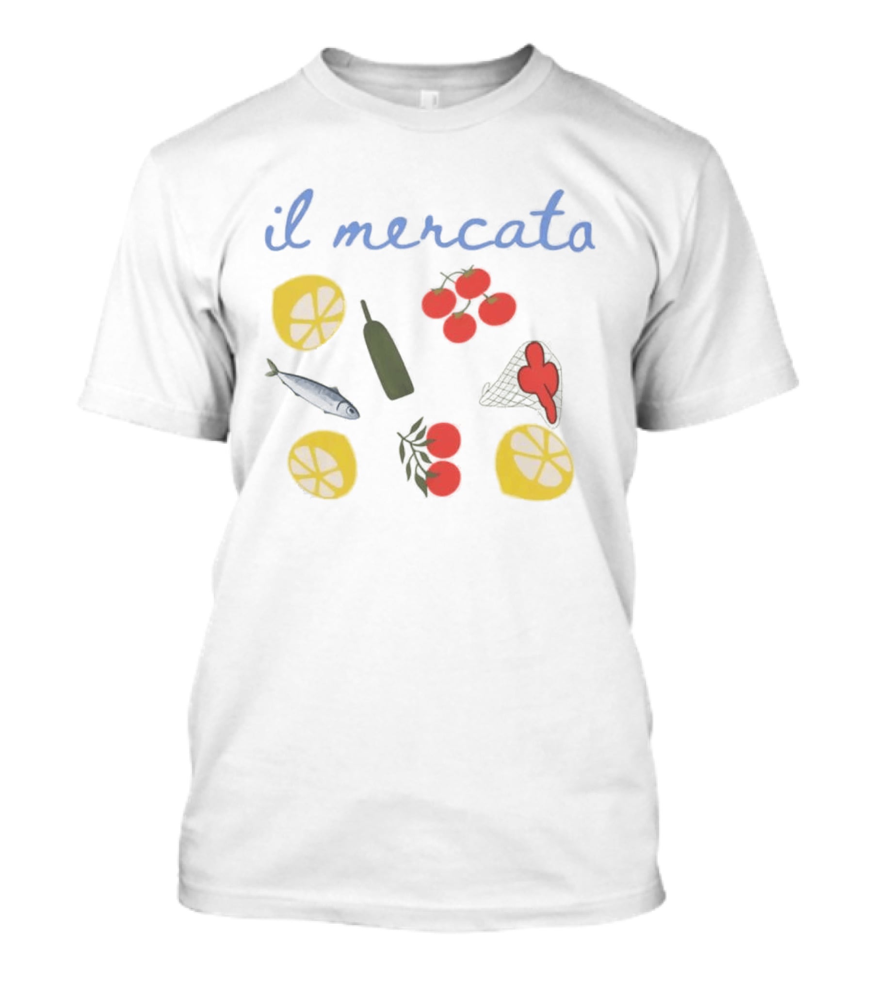 Il Mercato Summer House Amanda Batula Lemon Tomato Fish T-Shirt