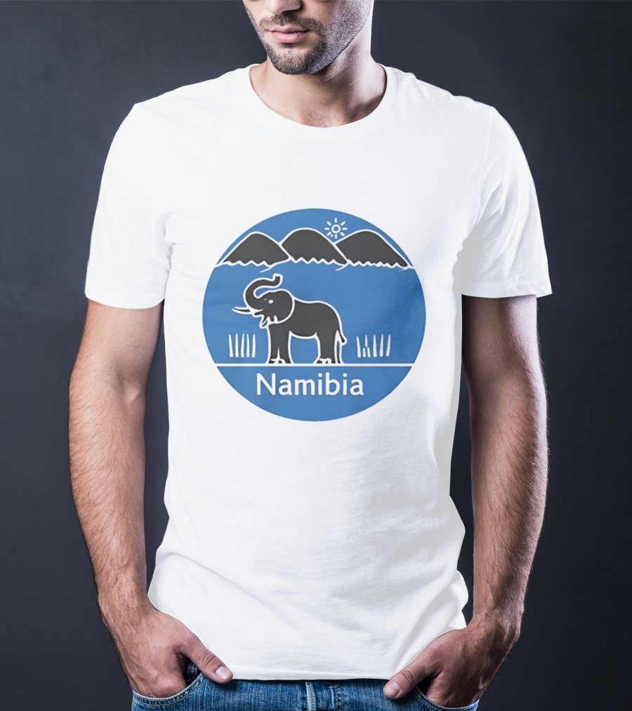 Ugo Marchal Namibia Elephant Mountains Sun T-Shirt