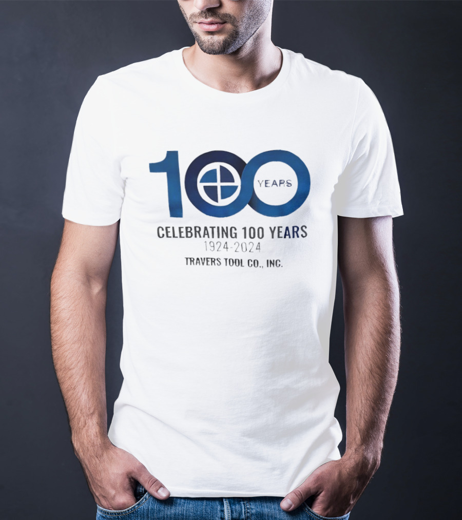 100 Years Celebrating 1924 2024 Travers Tool Co. Inc Anniversary T-Shirt