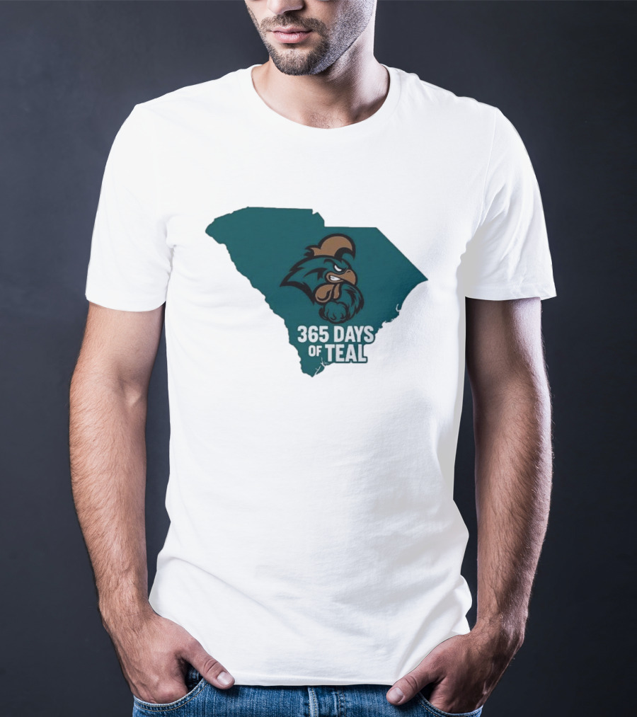 Coastal Carolina 365 Days Of Teal South Carolina Chanticleers T-Shirt