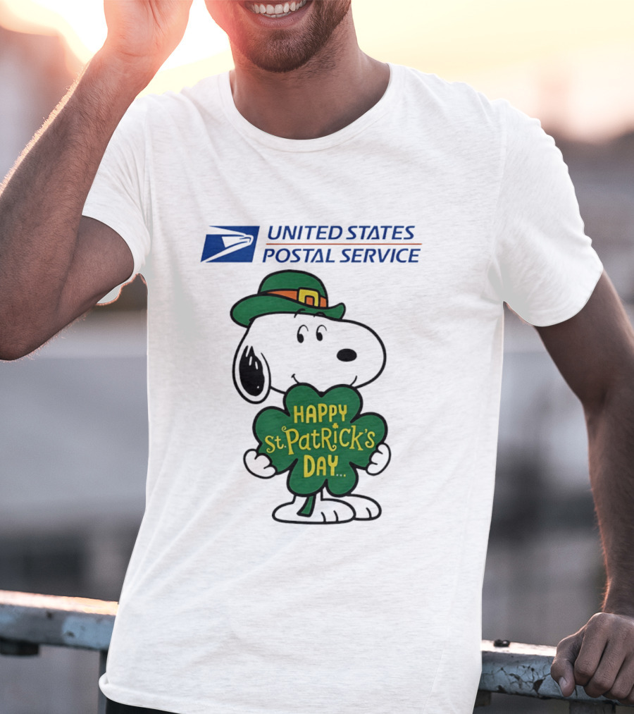 United States Postal Service Snoopy Happy St. Patrick's Day 2026 T-Shirt