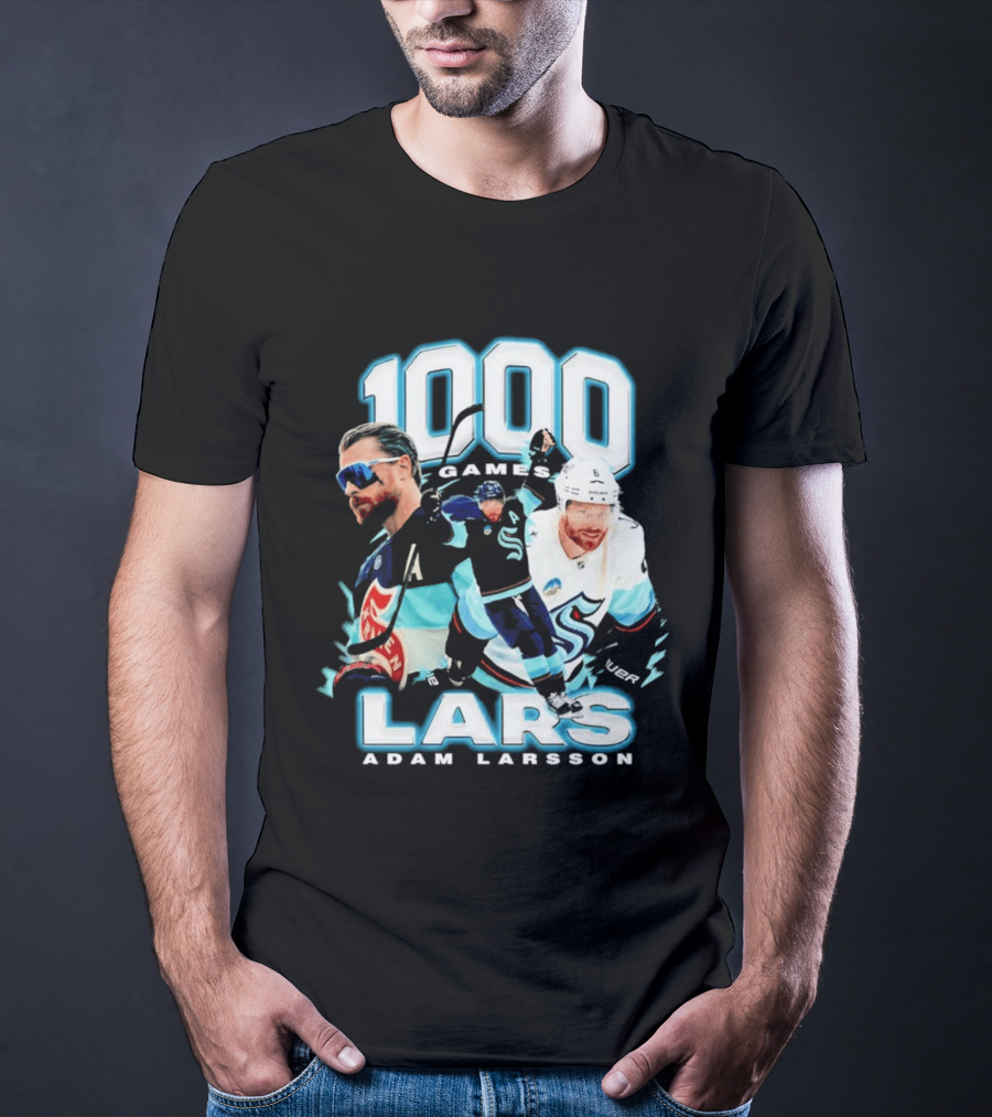 Adam Larsson 1000 Games Lars Hockey Milestone T-Shirt
