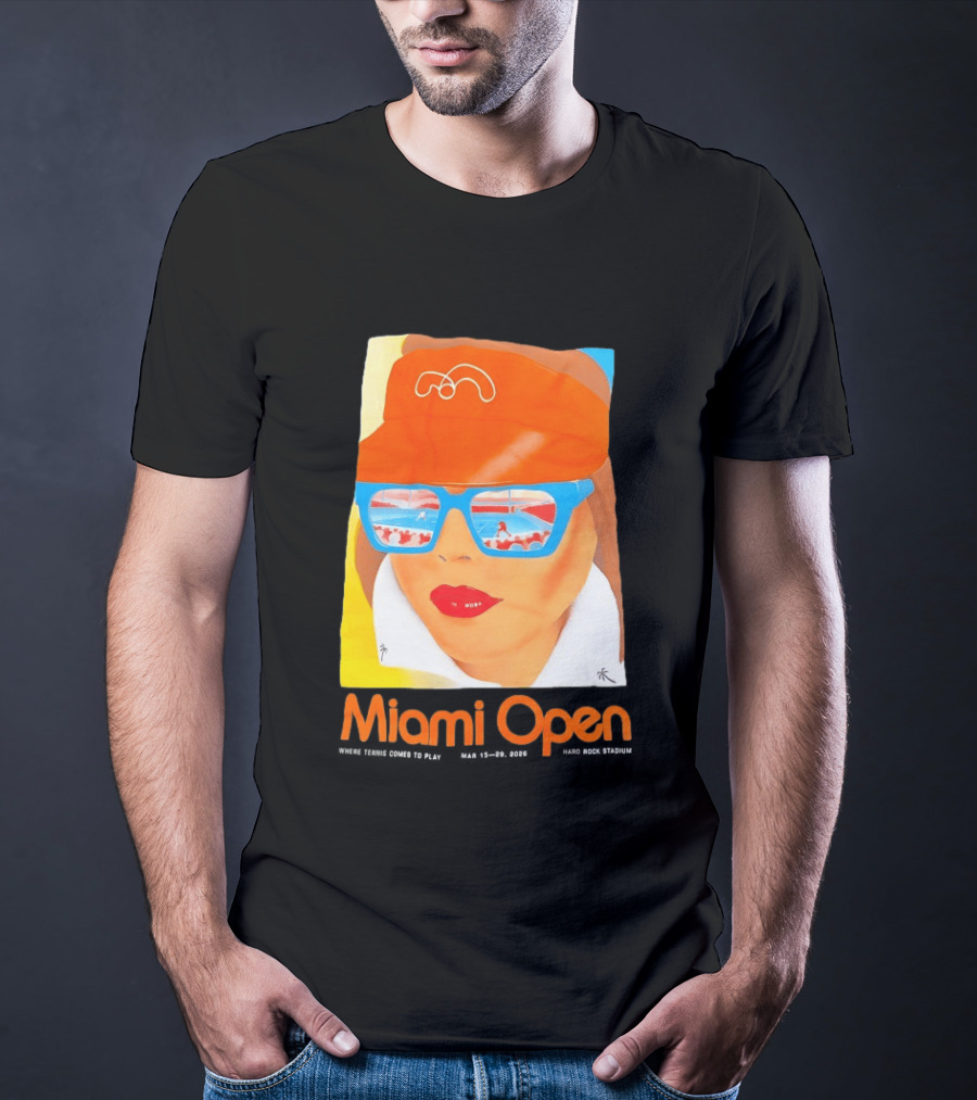Miami Open Where Tennis Comes To Play Retro Tennis Fashion T-Shirt