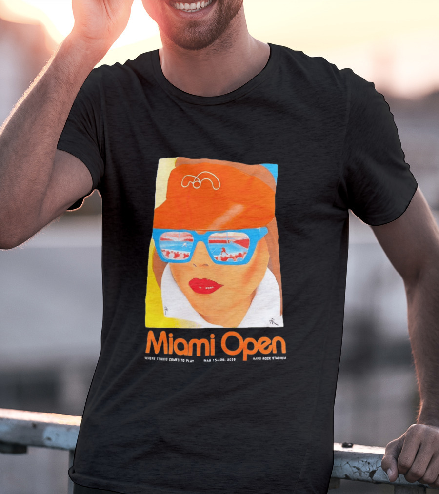 Miami Open Where Tennis Comes To Play Retro Tennis Fashion T-Shirt