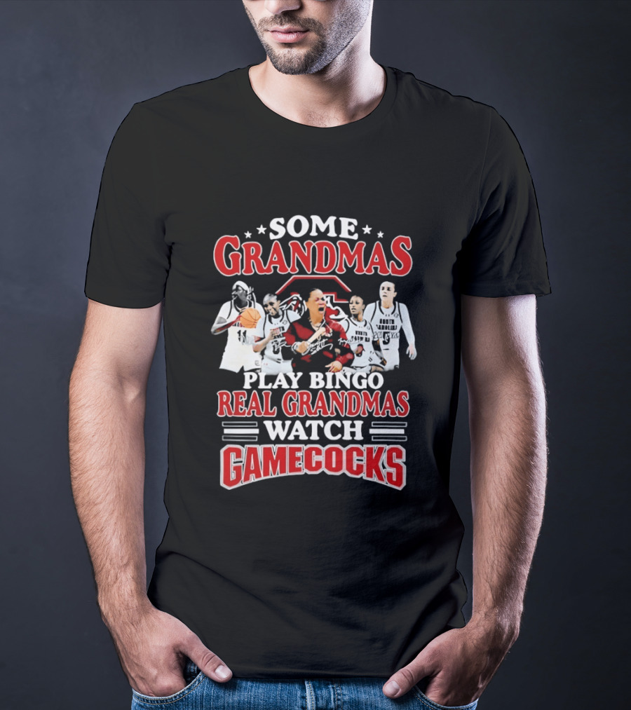 Some Grandmas Play Bingo Real Grandmas Gamecocks T-Shirt