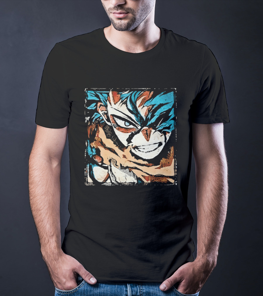 My Hero Academia Trippy Deku Blue And Red Abstract T-Shirt