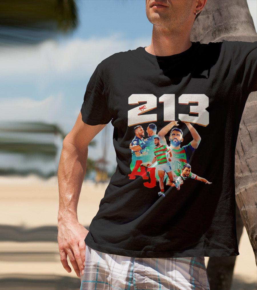 South Sydney Rabbitohs Alex Johnston 213 Record Breaker AJ Rugby T-Shirt