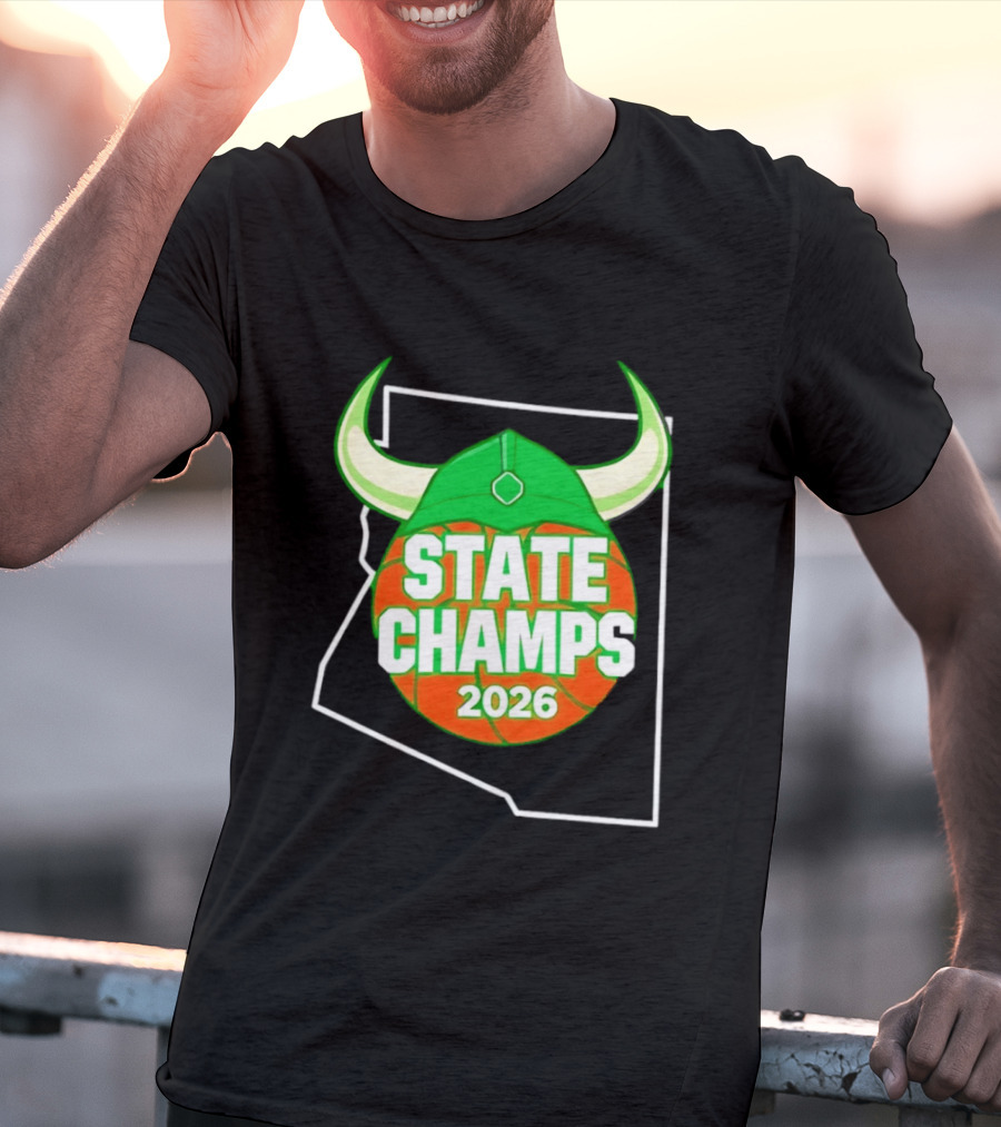 State Champs 2026 Arizona Basketball Viking Helmet T-Shirt