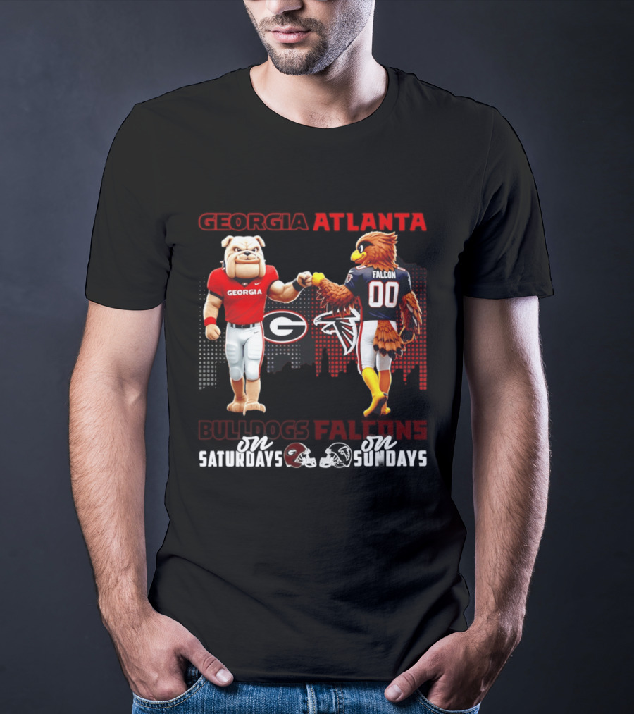 Georgia Atlanta Bulldogs Falcons Saturdays Sundays T-Shirt