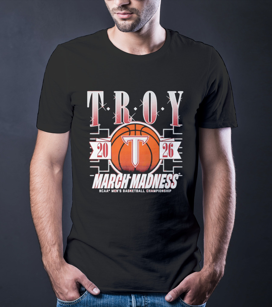 Troy Trojans 2026 March Madness NCAA Men's Basketball Championship T-Shirt