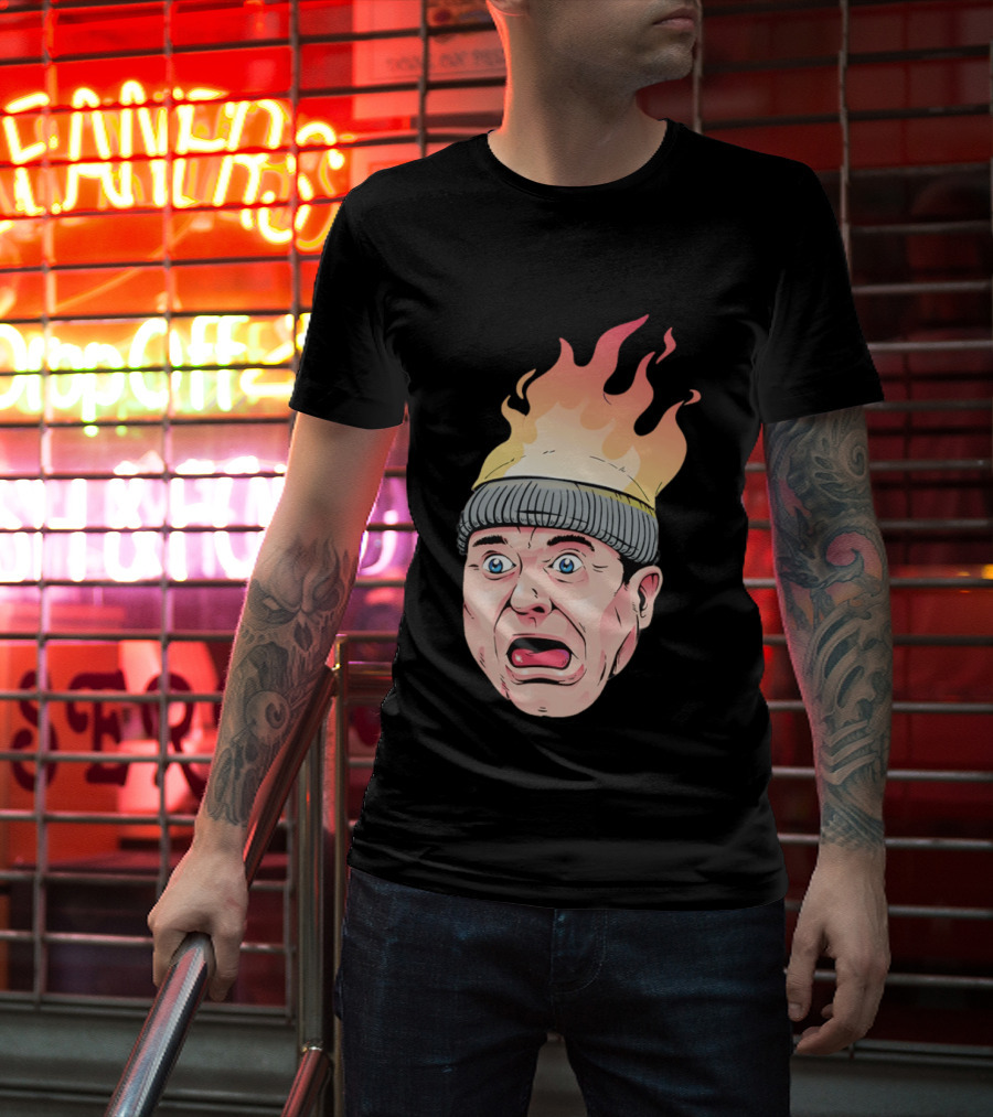 Home Alone Harry Head On Fire Meme T-Shirt