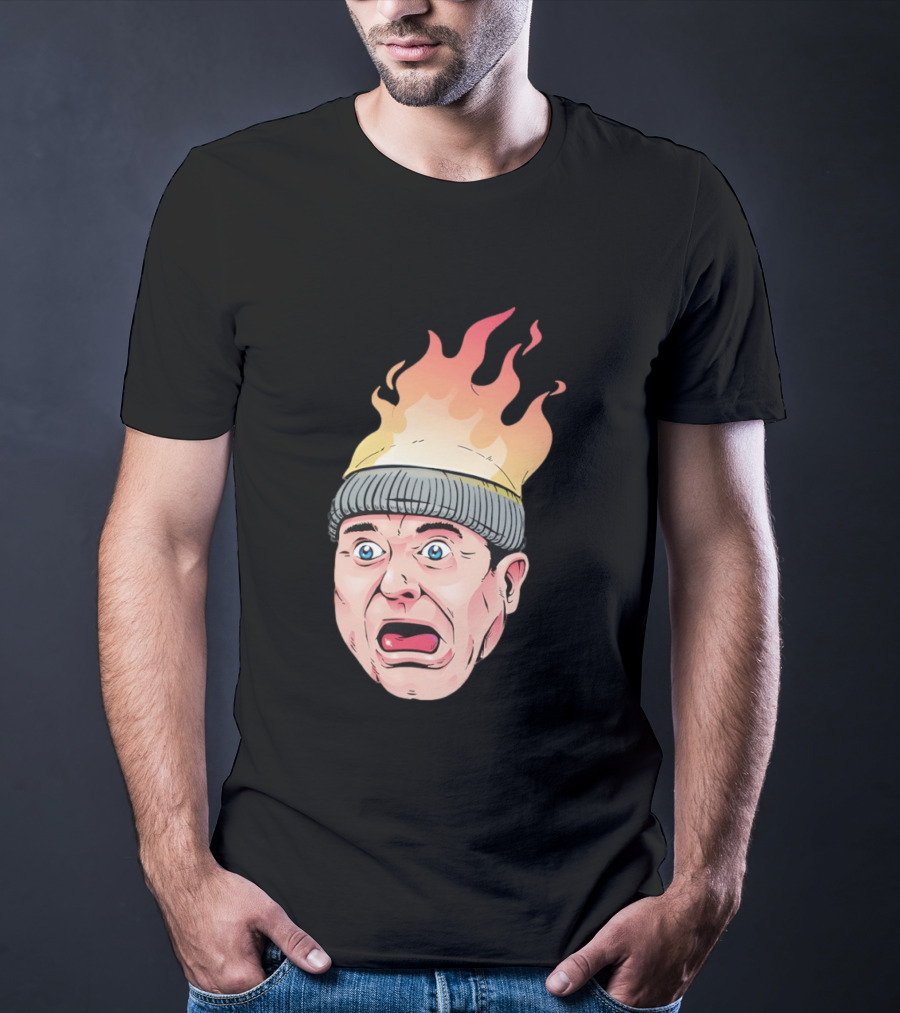 Home Alone Harry Head On Fire Meme T-Shirt