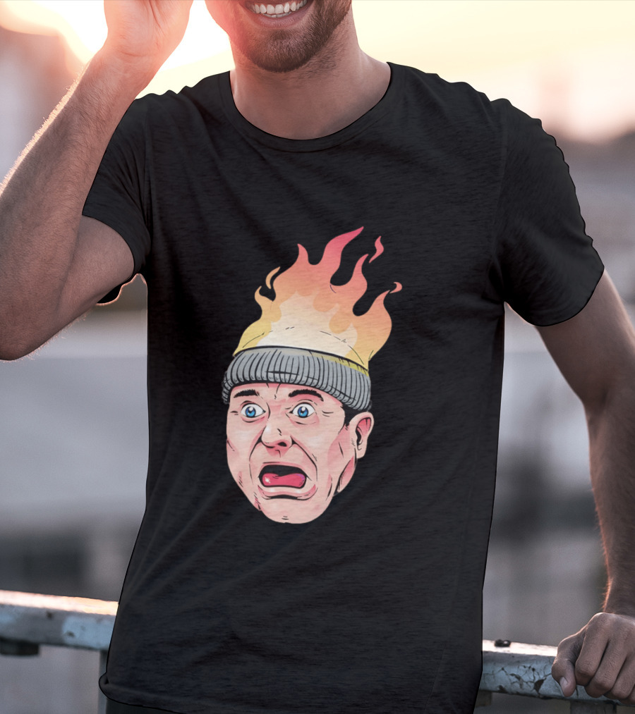 Home Alone Harry Head On Fire Meme T-Shirt