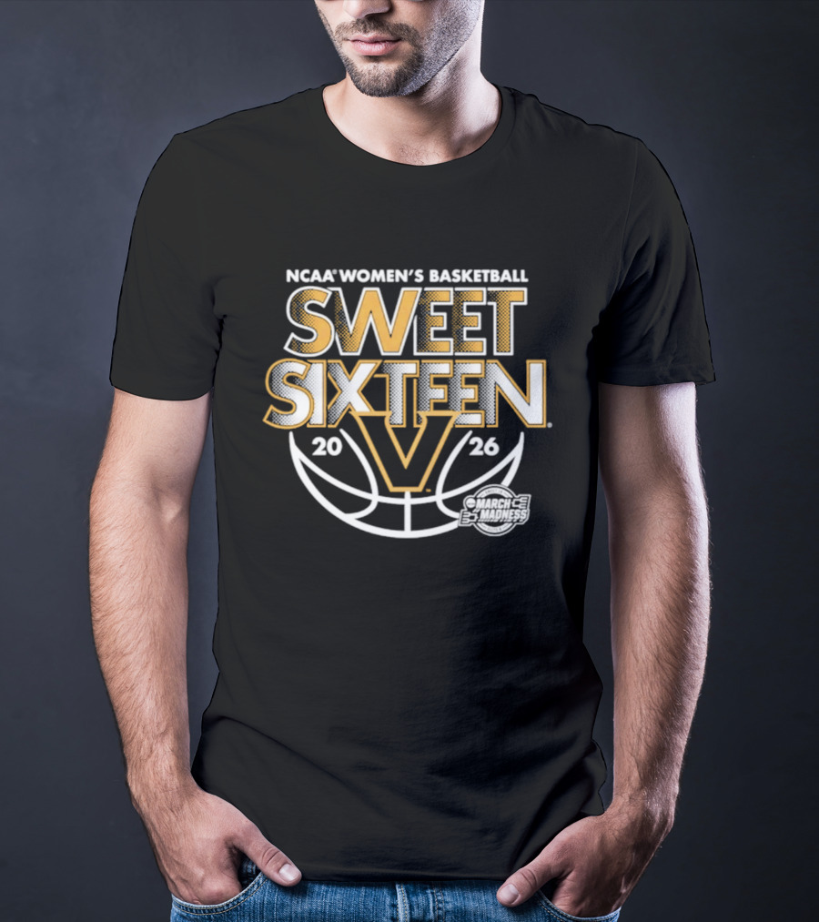 NCAA Women's Basketball Vanderbilt 2026 Sweet Sixteen March Madness T-Shirt