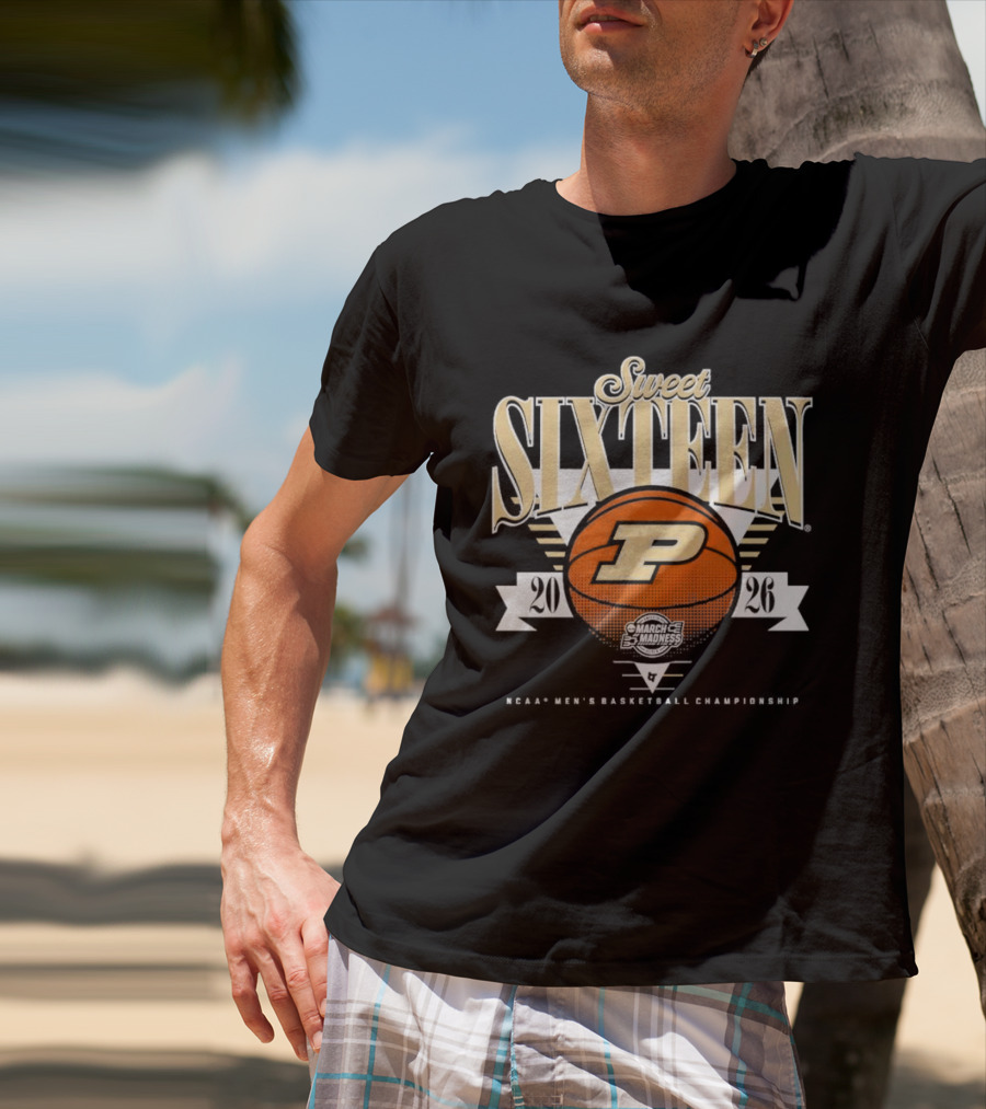 Purdue Boilermakers Basketball Sweet Sixteen 2026 T-Shirt