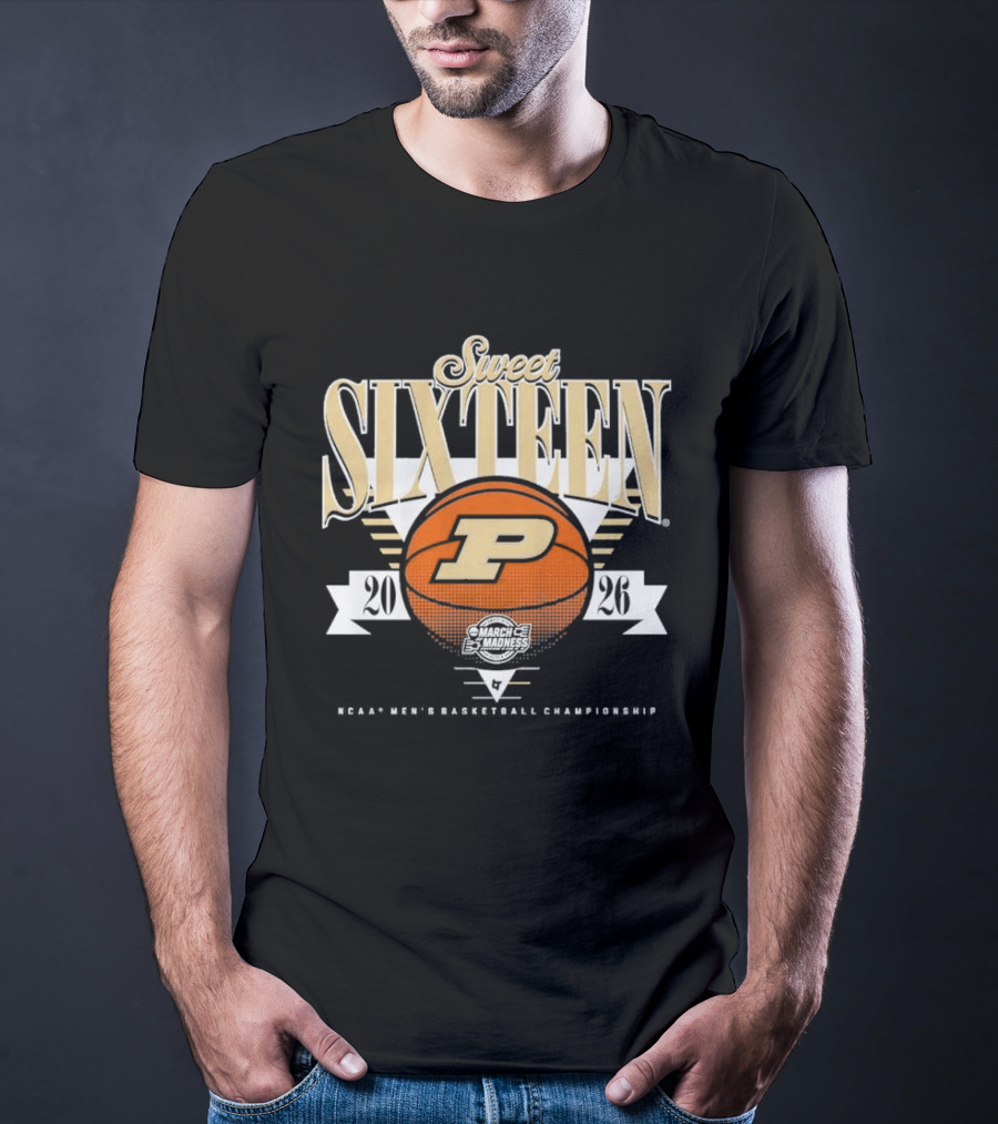 Purdue Boilermakers Basketball Sweet Sixteen 2026 T-Shirt