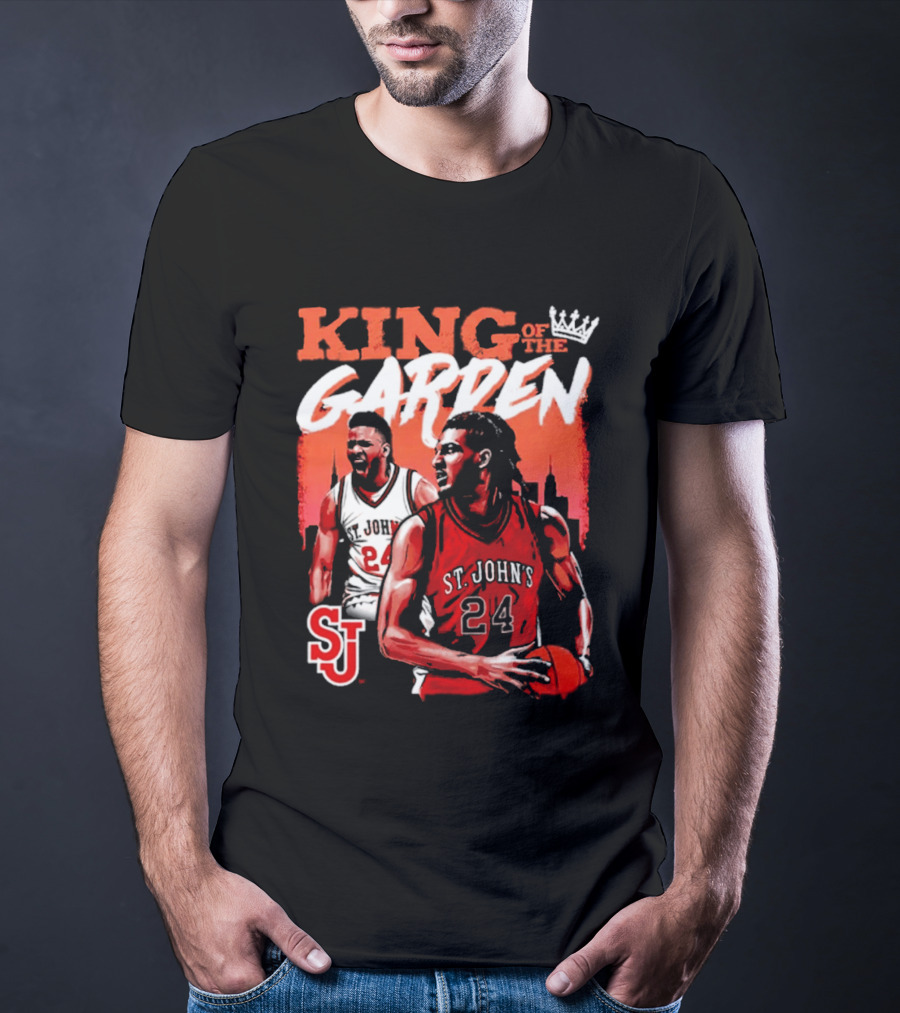 Zuby Ejiofor St. John's Red Storm 24 King Of The Garden T-Shirt
