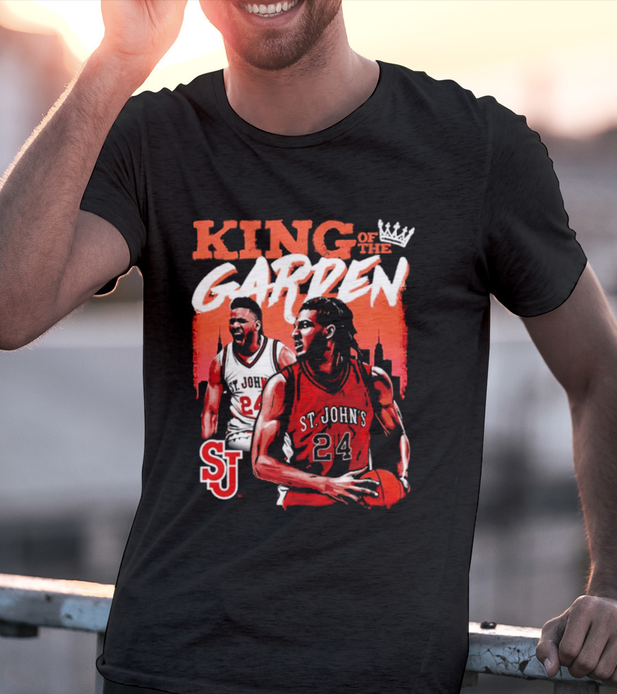 Zuby Ejiofor St. John's Red Storm 24 King Of The Garden T-Shirt